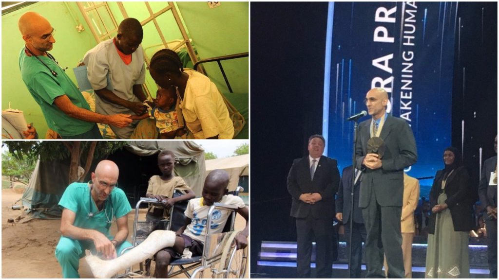 دكتور توم كاتينا يفور بجائزة اورورا الإنسانية 