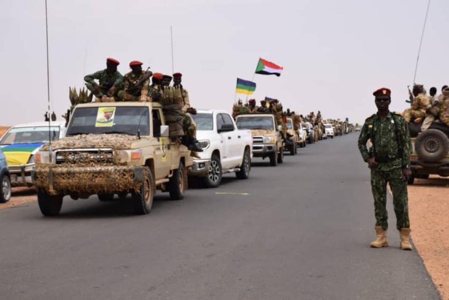 قوات تتبع لحركة تحرير السودان (مناوي) لدي وصولها مدينة الفاشر