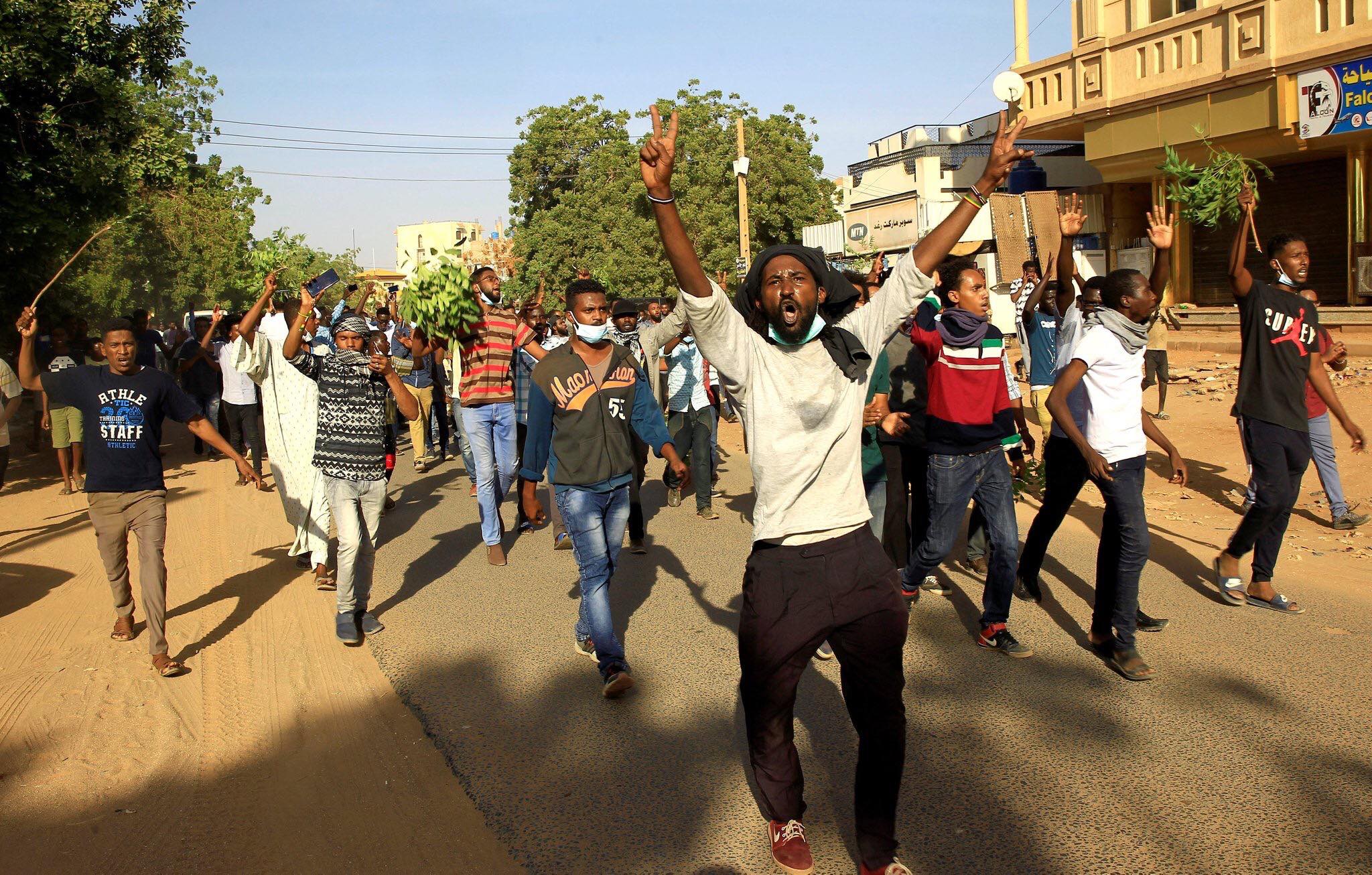 تظاهرات في العاصمة السودانية الخرطوم . 25 نوفمبر 2018