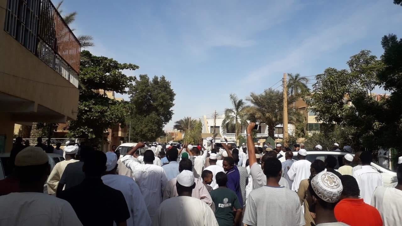 تظاهرات في العاصمة السودانية الخرطوم . 28 ديسمبر 2018
