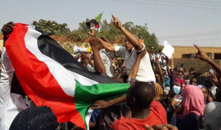تظاهرات في العاصمة السودانية الخرطوم . 31 يناير 2019 (فرانس برس)