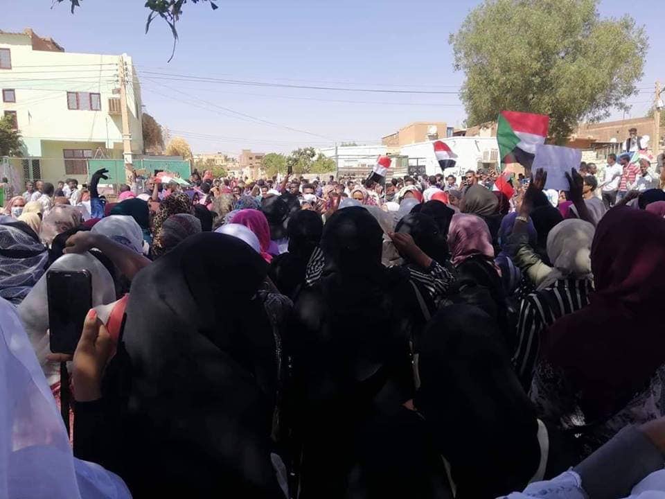 ‏تظاهرات ⁧‬⁩ ⁧‫بالعاصمة ⁧‫السودانية الخرطوم‬⁩ . 7 مارس 2019