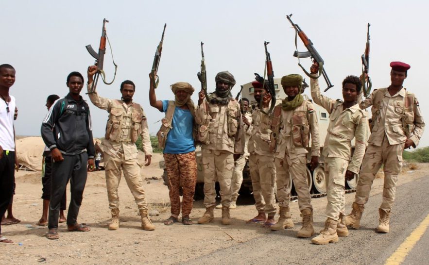 قوات سودانية مشاركة في حرب اليمن (فرانس برس)