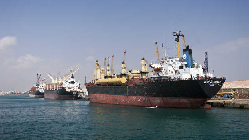 سفينة في ميناء بورتسودان ، البحر الأحمر ، السودان ، 6 فبراير 2016. (جيتي اميج)